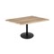 Holland Bar Stool Co 30" Tall OD214 Black Table Base 22" Diameter Foot 30" x 48" Natural Top by the HollBar Stool Co. OD214-2230BWOD3048Nat - alternate 1